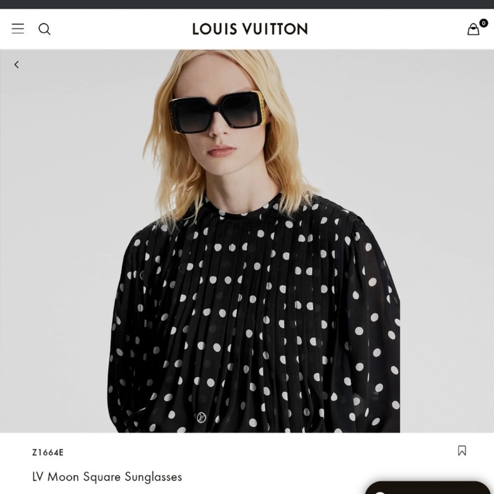 Louis Vuitton Black and Gold Square Gradient Sunglasses - Picture 11 of 13
